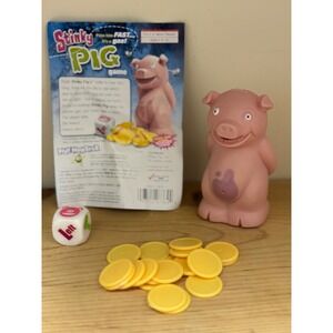 Stinky Pig Fast It's a Gas Game with Pig Figure Die and Tokens for Kids Ages 6